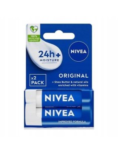 NIVEA Pomadka do ust nawilżająca  ORIGNAL CARE, 2x4.8 g