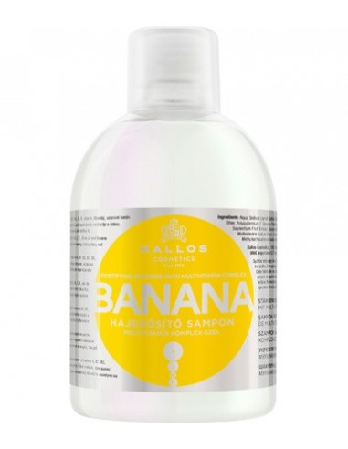 KALLOS KJMN Wzmacniający szampon do włosów Banana, 1000 ml