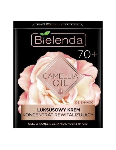 BIELENDA Camellia Oil 70+ Luksusowy Krem - koncentrat rewitalizujący na dzień i noc, 50 ml