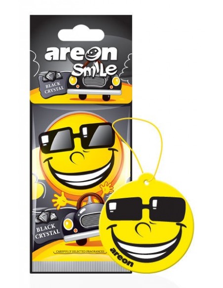 AREON ODŚWIEŻACZ SAMOCHODOWY ZAWIESZKA SMILE BLACK CRYSTAL