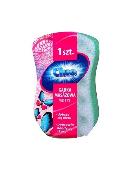 Cluo gąbka kąpielowa do masażu Motyl