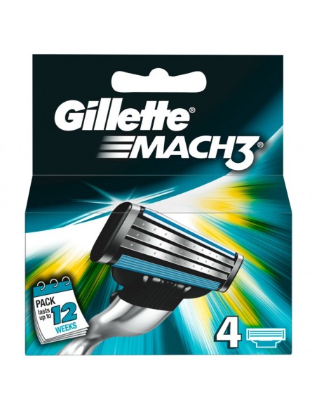 GILLETTE MACH 3 wkłady do maszynek do golenia, 4 szt./1 opak