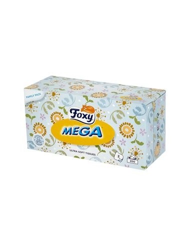 Foxy Mega Ultra miękkie chusteczki higieniczne, 200 szt.