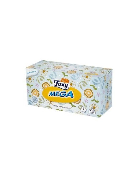 Foxy Mega Ultra miękkie chusteczki higieniczne, 200 szt.