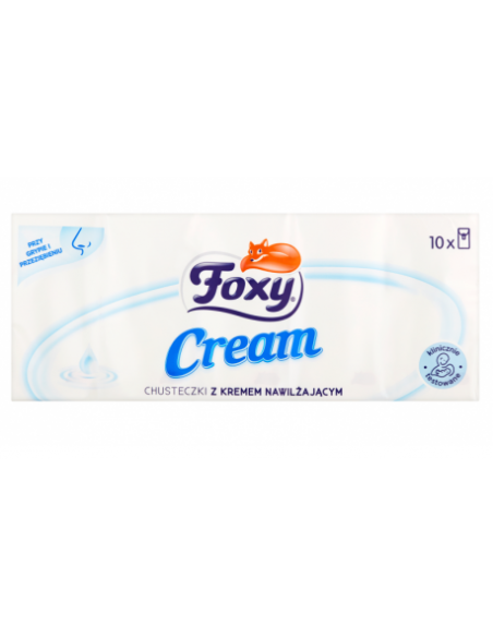 FOXY CHUSTECZKI HIGIENICZNE CREAM 10X10 4 WARSTWY