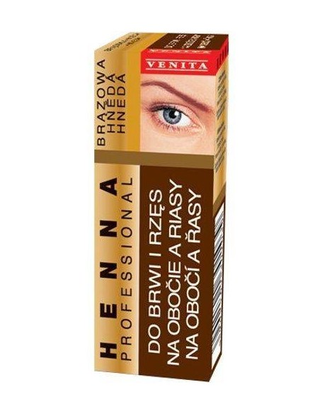 Venita Henna Proffesional Henna do brwi i rzęs Brązowa 