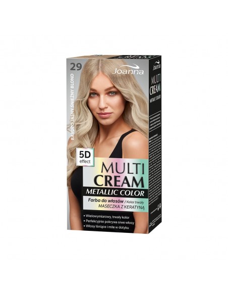 Joanna Multi Cream Metallic Color farba 29 Bardzo Jasny Śnieżny Blond
