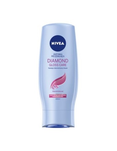 NIVEA Diamond Gloss Odżywka do włosów matowych i pozbawionych blasku 200 ml