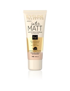 EVELINE SATIN MATT PODKŁAD MATUJĄCY 30ML, NR 102