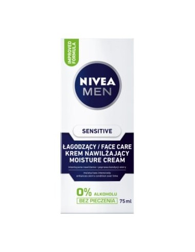 NIVEA MEN Sensitive Łagodzący krem nawilżający, 75 ml