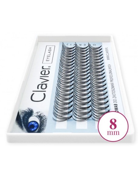 CLAVIER Kępki rzęsy, 8 mm