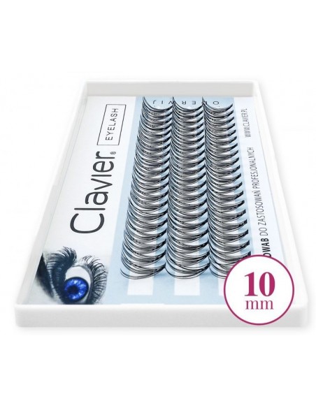 CLAVIER Kępki rzęsy, 10 mm