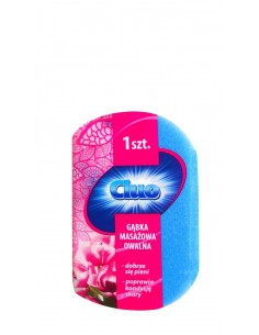 Cluo gąbka kąpielowa do masażu Owalna