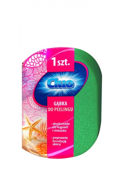 Cluo gąbka kapielowa do peelingu