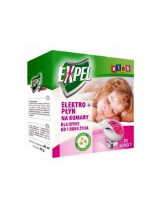Expel Kids Elektro + płyn na komary 60 nocy