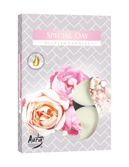 BISPOL  podgrzewacze zapachowe P15-288 WYJĄTKOWY DZIEŃ, 6 sztuk