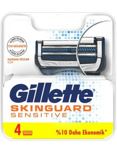 GILLETTE SKINGUARD Sensitive ostrza wymienne do maszynki do golenia dla mężczyzn 4szt./ 1opak