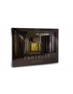 PERTEGAZ MEN Zestaw CLASSIQUE woda EDP 100 ml+żel pod prysznic 230 ml+dezodorant 150 ml