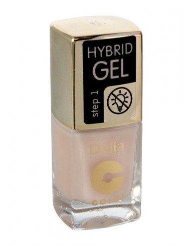DELIA Coral Hybrid gel emalia do paznokci nr 41 beż 11ml