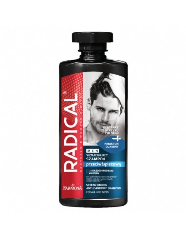 RADICAL MEN wzmacniający szampon przeciwłupieżowy do włosów 400ml