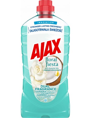 AJAX FLORAL FIESTA Dual Fragrance płyn uniwersalny GARDENIA & KOKOS, 1 L