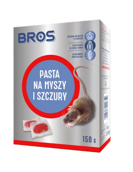 BROS Pasta na myszy i szczury, 150 g