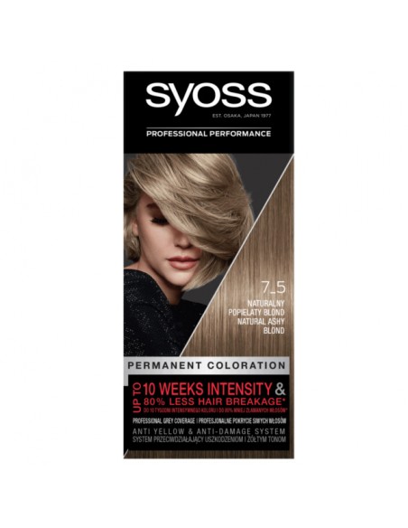 SYOSS Farba do włosów NATURALNY POPIELATY BLOND 7-5 
