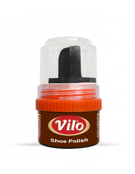 VILO Kremowa pasta do butów z aplikatorem BRĄZOWA, 60 ml