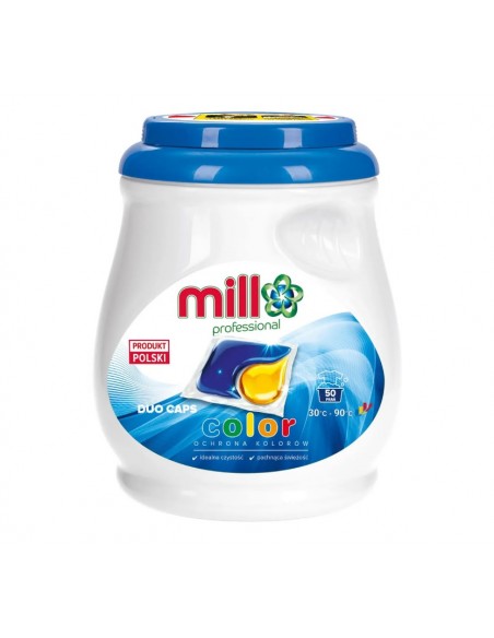 MILL PROFESSIONAL Kapsułki do prania KOLOR, 50 sztuk