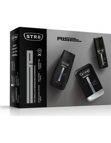 STR8 RISE Zestaw Woda po goleniu + dezodorant + żel pod prysznic, 100 ml + 150 ml + 250 ml