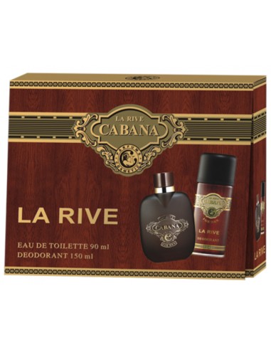 LA RIVE MEN Zestaw upominkowy perfumeryjny woda toaletowa + dezodorant CABANA, 90 ml + 150 ml