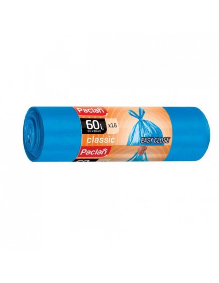 PACLAN Worki na śmieci Niebieskie 60l 16szt