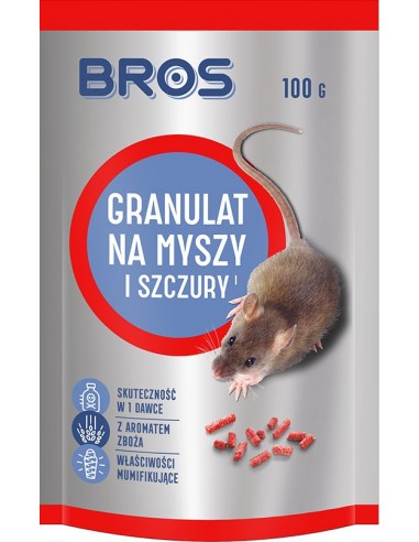 BROS Granulat na myszy i szczury, 100 g