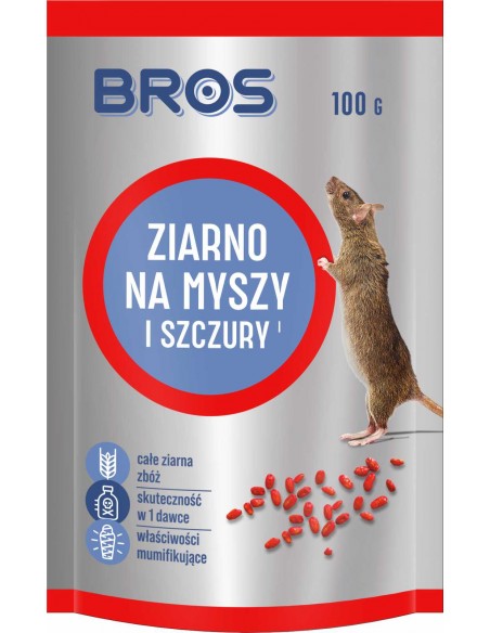 BROS Ziarno na myszy i szczury, 100 g