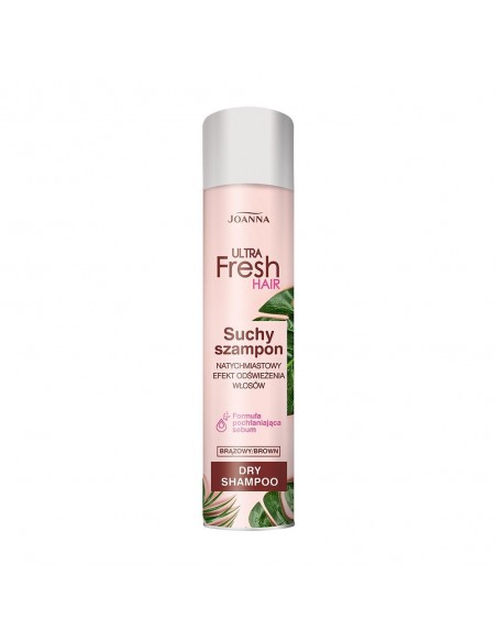 JOANNA ULTRA FRESH HAIR Suchy szampon BRĄZOWY, 200 ml