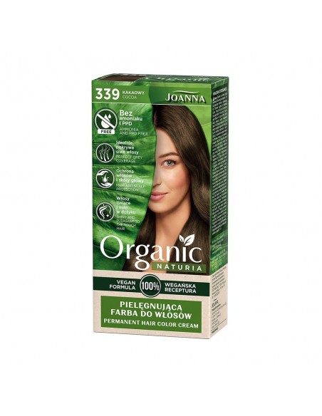 JOANNA ORGANIC Farba do włosów 339 KAKAOWY