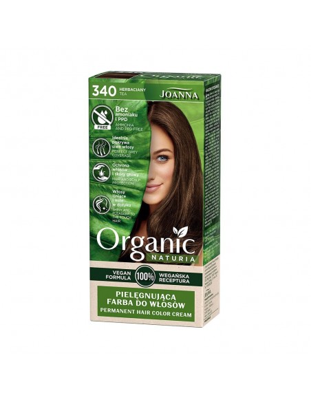 JOANNA ORGANIC Farba do włosów 340 HERBACIANY