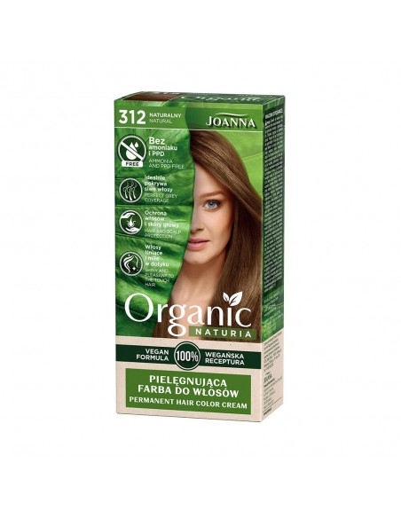 JOANNA ORGANIC Farba do włosów 312 NATURALNY
