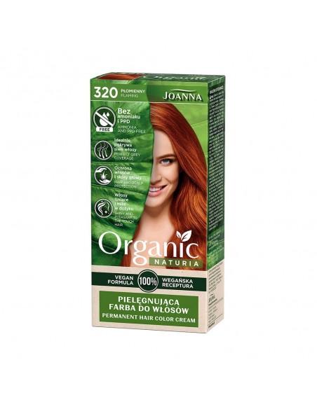 JOANNA ORGANIC Farba do włosów 320 PŁOMIENNY