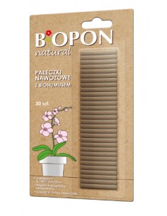 BIOPON NATURAL Pałeczki nawozowe z BIOHUMUSEM, 30 sztuk
