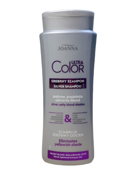 JOANNA ULTRA COLOR Szampon do włosów SREBRNY, 400 ml 