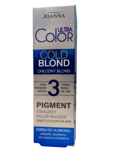 JOANNA ULTRA COLOR Pigment tonujący kolor włosów CHŁODNY BLOND 3, 100 g 
