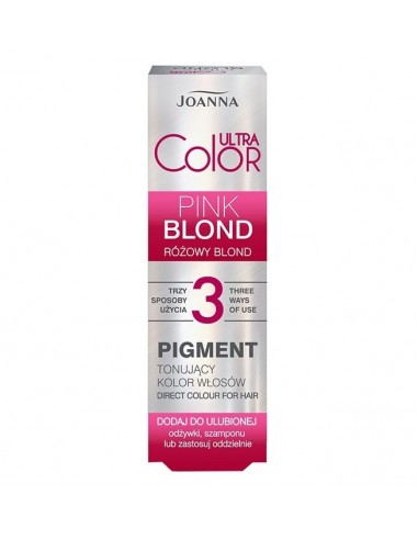 JOANNA ULTRA COLOR Pigment tonujący kolor włosów RÓŻOWY BLOND, 100 g 