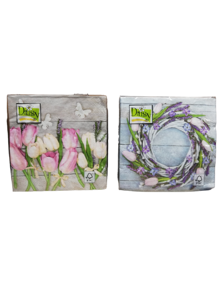 POL-MAK DAISY Serwetki WIOSNA / WIELKANOC 33x33, 20 sztuk