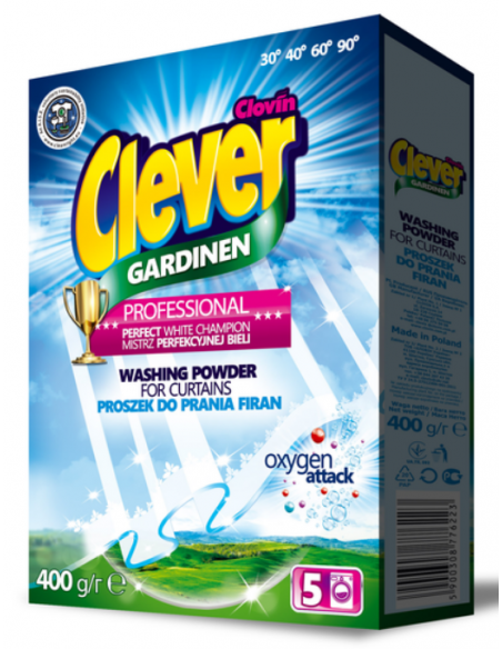 CLOVIN GARDINEN Proszek do prania firan, 400 g