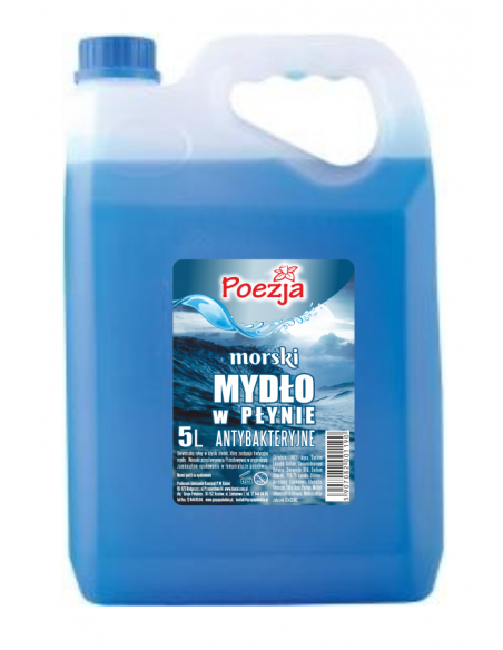 POEZJA Mydło w płynie ANTYBAKTERYJNE MORSKIE, 5 L 