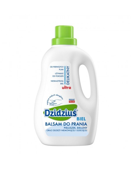 DZIDZIUŚ Balsam do prania dla dzieci DO TKANIN JASNYCH I BIELI, 1,5 l