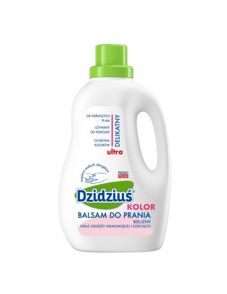 DZIDZIUŚ Balsam do prania dla dzieci DO TKANIN KOLOROWYCH, 1,5 l