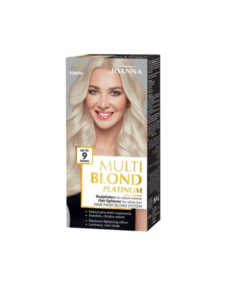 JOANNA MULTI BLOND PLATINUM Rozjaśniacz do włosów do 9 tonów 