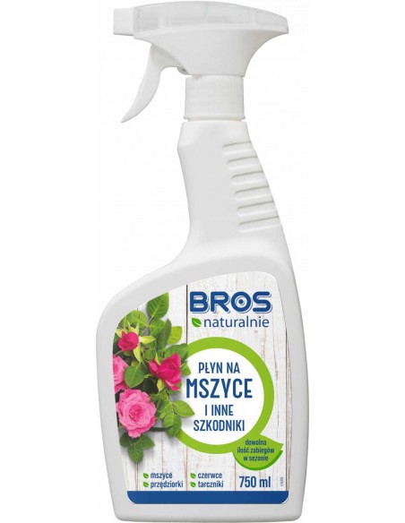 BROS NATURALNIE Płyn NA MSZYCE I INNE SZKODNIKI SPRAY, 750 ml